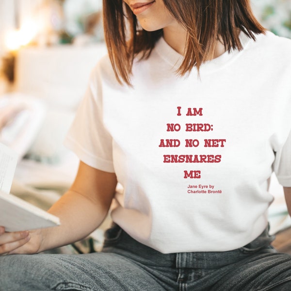 T-shirt Jane Eyre, littérature classique, cadeau pour les enseignants, club de lecture, amateurs de livres, lecteurs, cadeau pour elle