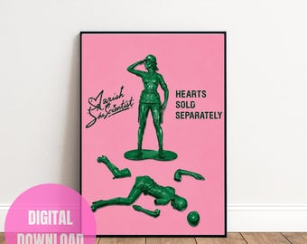 Mariah The Scientist Hearts Sold Separately Poster | Pink & Green Album Inspired Wall Art | Music Lover Room Decor | Digital Download Print