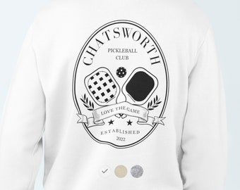Chatswertiges Pickleball Rundhalsausschnitt | Pickleball Liebhaber-Sweatshirt | Pickleball Geschenk für Ihn | Pullover Pickleball Paddles | Pickleball-Sweatshirt