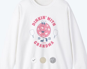 Oma Pickleball ronde hals | Pickleball-sweater | Pickleball-trui | Pickleball-accessoires | Cadeau voor haar | Cadeau voor oma