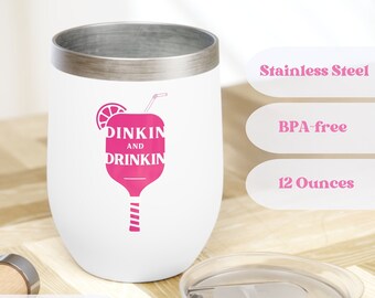 Dink Responsibly | Pickleball Tumbler | Pickleball Cup | Pickleball lover | Pickleball accessories | Gifts for her | Insulated Tumbler