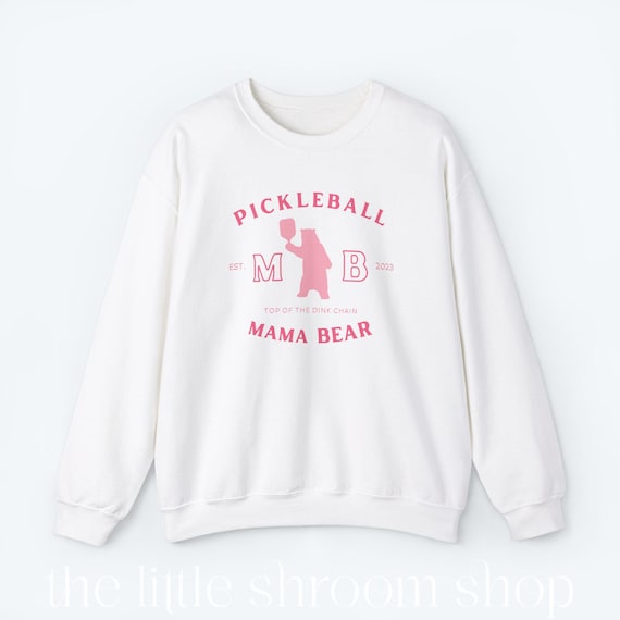 Mama Bear Pickleball Crewneck | Pickleball Mom Sweatshirt | Pickleball Game Sweater | Pickleball Accessories | Gift for her | Gift for Mom