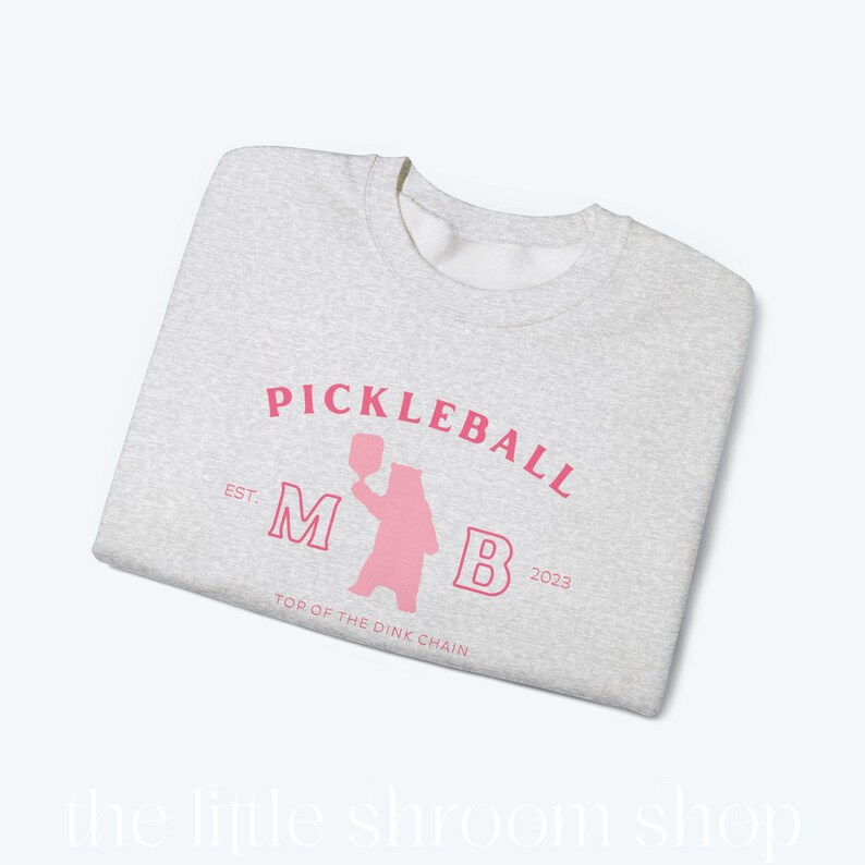 Mama Bear Pickleball met ronde hals | Sweatshirt Pickleball Mom | Pickleball Game-trui | Accessoires augurken | Cadeau voor haar | Cadeau voor moeder afbeelding 8