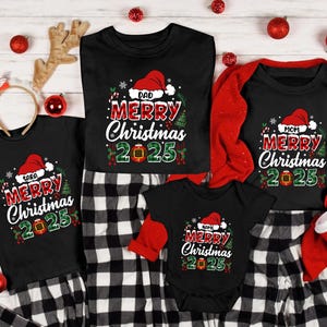 Merry Christmas 2025 Shirt,Christmas Group Tee,Xmas Long Sleeve,Christmas Party,Christmas Eve Shirt,Matching Christmas,Buffalo Christmas Tee