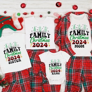 Family Christmas 2024 Tee,Christmas Long Sleeve,Christmas Gift,Holiday Shirts,Matching Christmas Shirt,Christmas Outfits,Christmas Party Tee