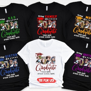 Family Graduate Shirts,Senior 2024 Tee,Graduate Gifts,Proud Family Shirt,Graduation 2024,Grad Shirt,Custom Graduate Tee,2024 Graduate Shirts