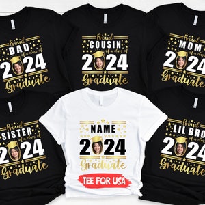 Custom Family Graduation 2024 Shirts,Graduation 2024 Shirt,Proud Family Shirt,Graduation Tee,Class of 2024 Graduate,Senior 2024 Tee,Grad Tee