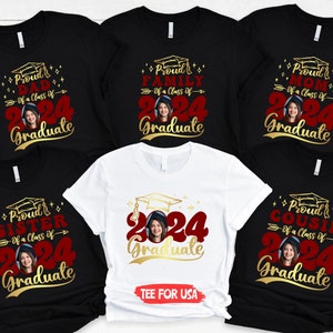 Proud Grad Family Tee,Class of 2024,Senior 2024 Shirt,High School Grad,Graduate Gift,Proud Family Shirt,Graduation Squad Tee,Graduation 2024