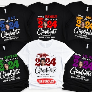 Proud Family Graduate 2024 Shirts,Graduation 2024 Shirt,Graduate Shirt,Graduation Tee,Class of 2024 Graduate,Senior 2024 Tee,Graduate Gifts