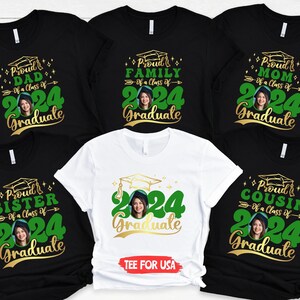 Custom Family Grad 2024 Shirt,Proud Family Shirt,Matching Grad Shirt,Class of 2024,Senior 2024,College Graduation,Grad Shirts,Graduation Tee