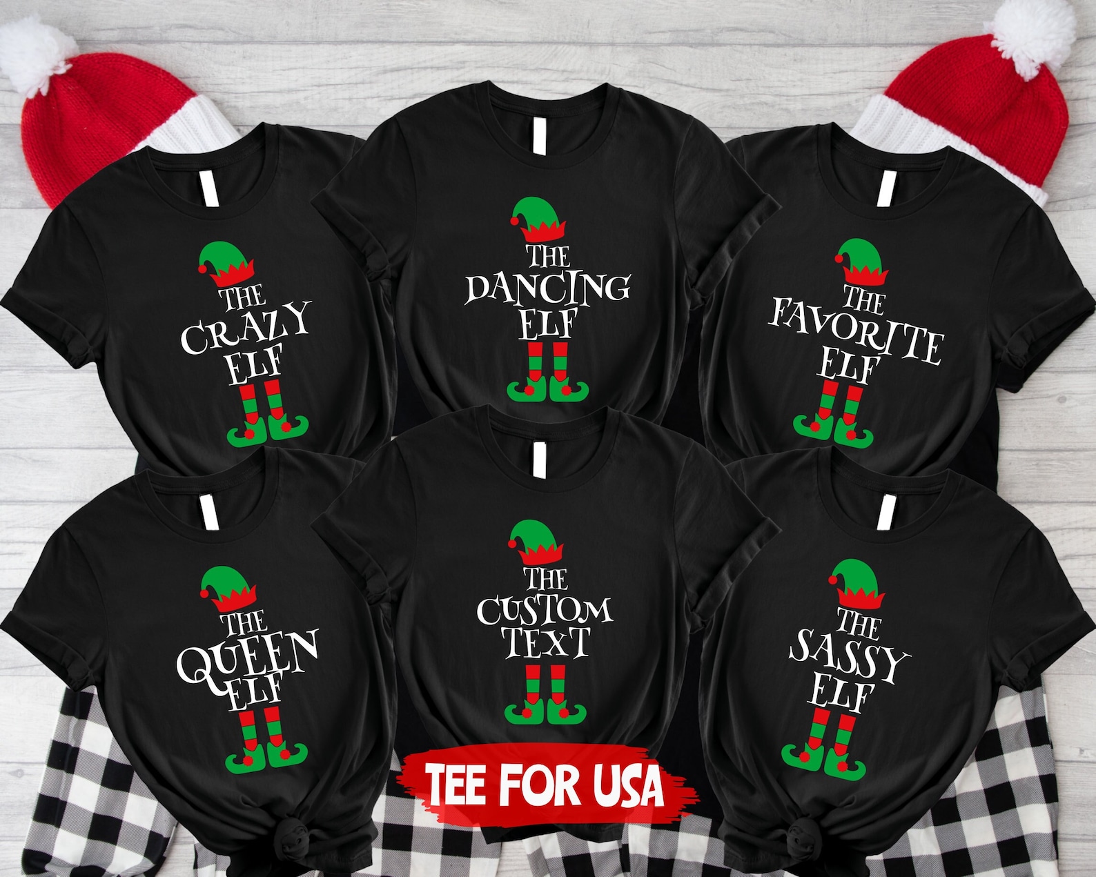 Christmas Elf Shirt,custom Elf Group Shirt,family Elf Shirts,funny Elf ...