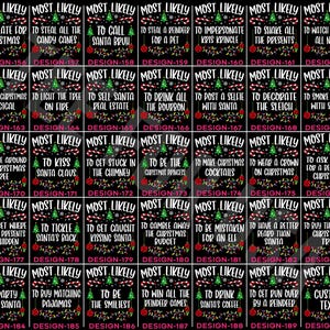 Custom And 190 Quotes Most Likely to Christmas T-Shirt,Matching Xmas Family Shirt,Family Christmas Pjs,Christmas Party Tee,Funny Xmas Shirt image 8