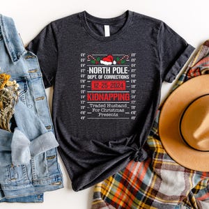 Christmas North Pole Correctional Shirt,Christmas Family Tee,Matching Christmas Pjs,Christmas Eve Gift,Holiday 2024 Gift,Xmas Long Sleeve image 3