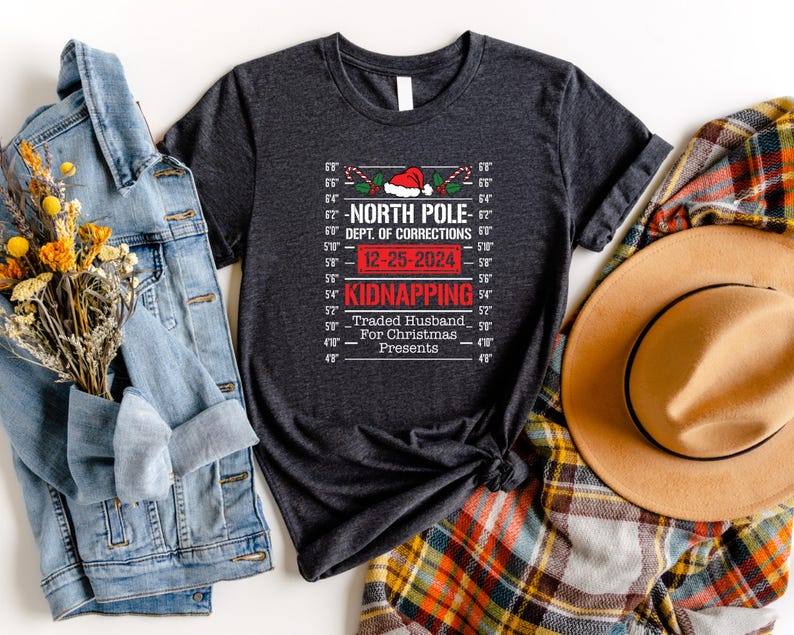 Christmas North Pole Correctional Shirt,Christmas Family Tee,Matching Christmas Pjs,Christmas Eve Gift,Holiday 2024 Gift,Xmas Long Sleeve image 3