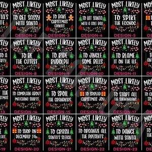 Custom And 190 Quotes Most Likely to Christmas T-Shirt,Matching Xmas Family Shirt,Family Christmas Pjs,Christmas Party Tee,Funny Xmas Shirt,Thanksgiving Dinner,Thanksgiving Gift,Our First Christmas,Christmas Cruse Tee,Merry Merry Christmas