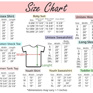 the size chart for a women's t - shirt