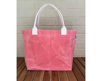 project bag, waxed canvas bag, tote, knitting project bag, duffel, travel bag, waxed canvas project bag, overnight bag, canvas tote bag