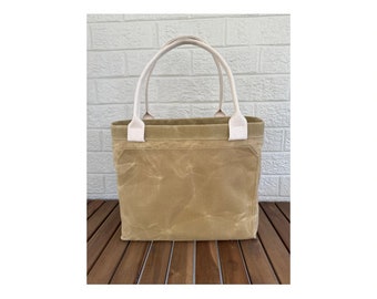 project bag, waxed canvas bag, tote, knitting project bag, duffel, travel bag, waxed canvas project bag, overnight bag, canvas tote bag