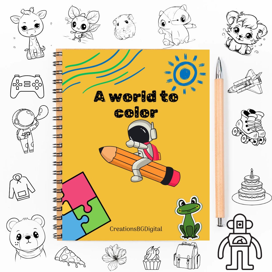 Coloring Book With Color Guidelines.pdf This item is unavailable - Etsy