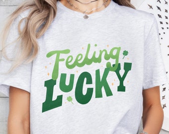 St Patrick's Day T-Shirt, Feeling Lucky Shirt, Happy St Patrick's Day Shirt, Clover Shirt, Green Shirt, St Patrick's Day Shirt, Irish Shirt