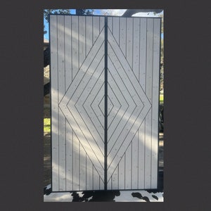 The “Rosanky” double doors are custom barn doors combining both Rustic, and Modern - Any Finish - Any Size