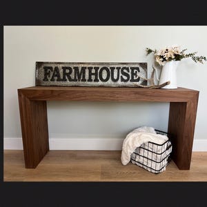 The “Norma” console table - Custom Walnut Console table, Entry table, Sofa table