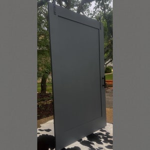 The “Mod” is a custom barn door with a modern aesthetic perfect for your modern or country modern home - Any color - Any Size