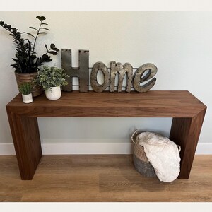 The “Norma” console table - Custom Walnut Console table, Entry table, Sofa table