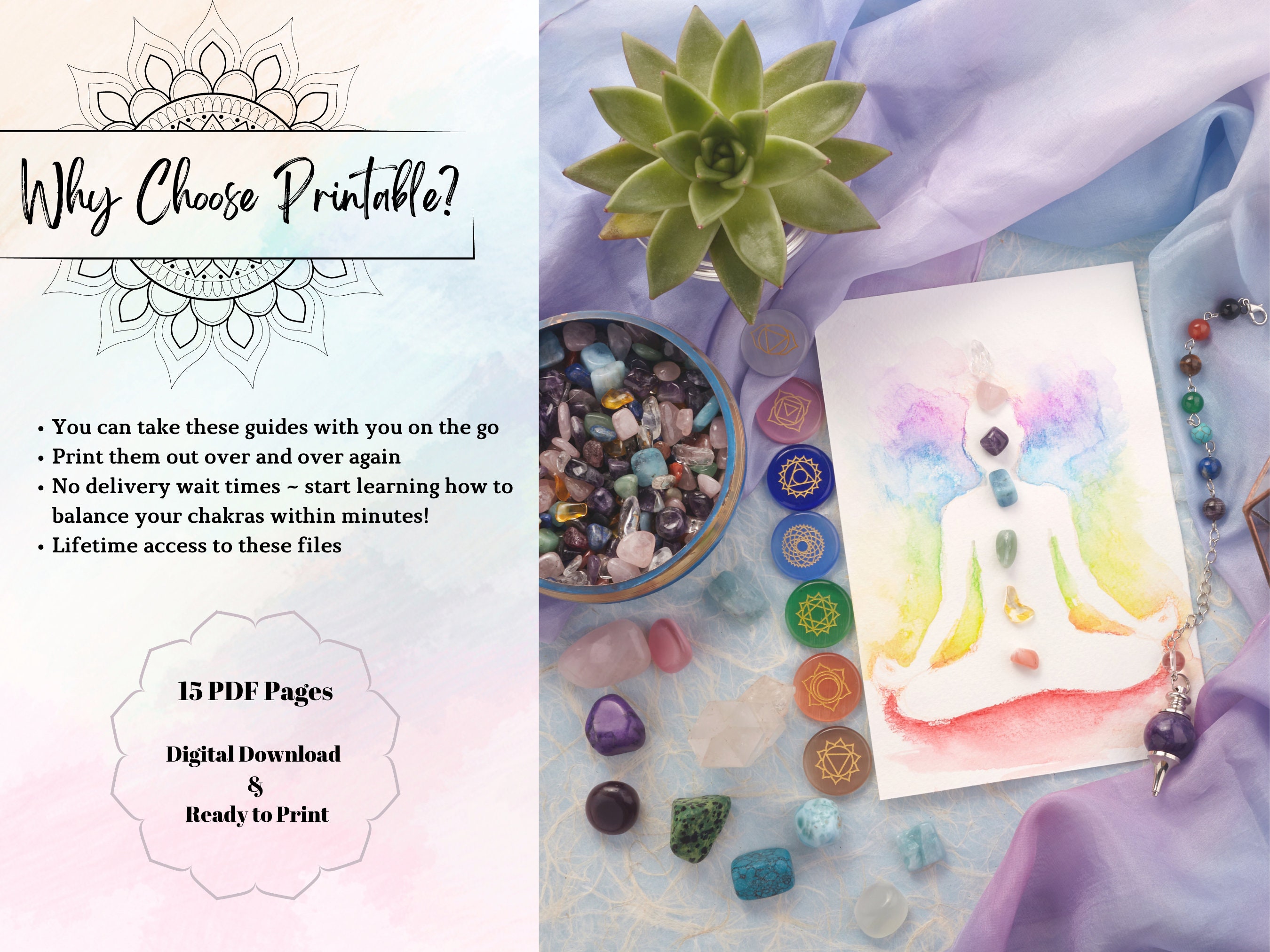 Chakra Printable Reference Guides, Chakra Balancing Guides, Chakra ...