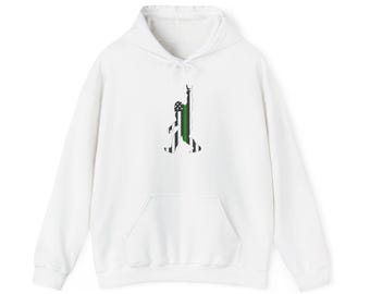 Bigfoot Thin Green Line Unisex Hooded Sweatshirt - Military Support Hoodie - Cozy, Heavy Blend™ - Sizes S-5XL