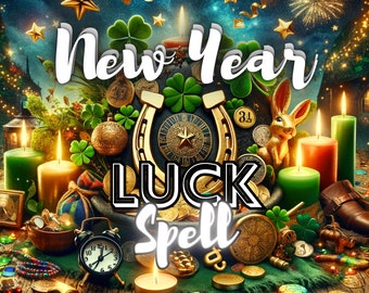 New Year Luck Spell | 2024 Fortune & Prosperity Magic | Perfect Gift for Success and Happiness | Manifest New Beginnings