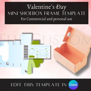 Gift For Him, Gift For Boyfriend, Gift For Husband, Mini Shoe Box Template, Shoe Box Svg, Sneaker Box Template, Shoe Box Party Favor