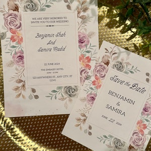 Wedding Invitation (digital, editable)