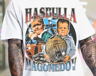Hasbulla Vintage Graphic Shirt, Hasbulla Magomedov Vintage Unisex T-Shirt, Graphic Unisex T Shirt, Bootleg Retro 90's Fans Shirt Gift