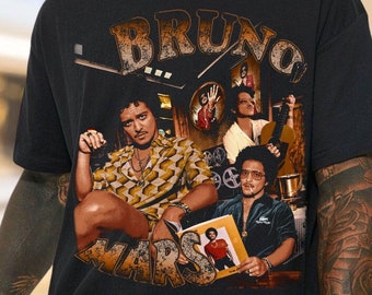 Bruno Mars Vintage 90s Graphic T-Shirt, Bruno Hernandez Mars Classic Hip Hop Sweatshirt, Unique Bruno Mars Rap Fan Gift