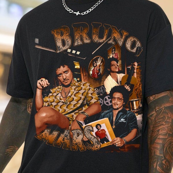 Bruno Mars Vintage 90s Graphic T-Shirt, Bruno Hernandez Mars Classic Hip Hop Sweatshirt, Unique Bruno Mars Rap Fan Gift