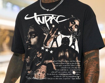 Tupac Shakur Vintage 90s Graphic T-Shirt, 2PAC Rap Hip Hop Sweatshirt, Classic Unisex Tees, Tupac Shakur Retro Apparel, Unique Rap Fan Gift