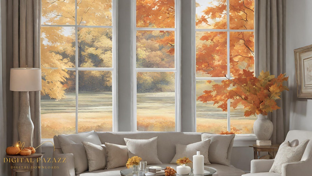 Fall Virtual Backgrounds / Office Meeting Backdrops for Zoom