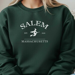 Salem Massachusetts Sweatshirt: Spooky Halloween Unisex Crewneck