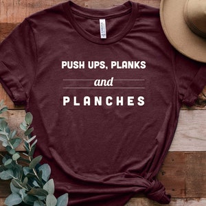 Push Ups & Planks Calisthenics Shirt: Gym Workout Tee