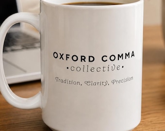 Oxford Comma Collective-mok | Grammaticacadeau voor schrijvers, redacteuren en docenten