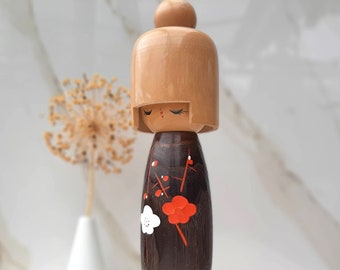 工芸品 Vintage Japanese Kokeshi Doll Signed Japan VINTAGE WOOD JAPANESE KOKESHI DOLL SIGNED 7