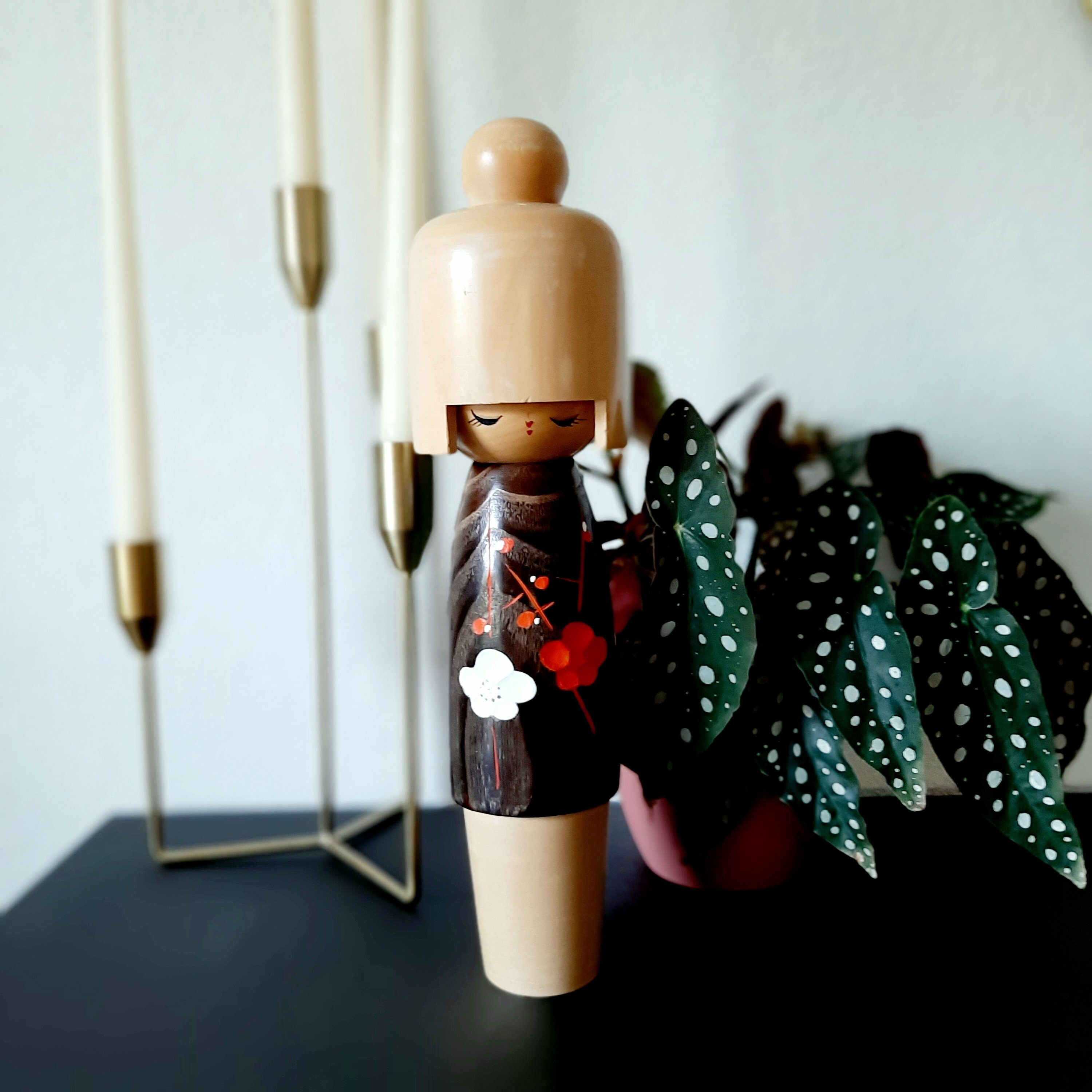 岡本卯三郎作の背の高いヴィンテージの創作こけし。 - Etsy 日本