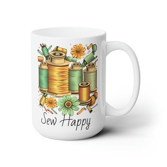 Sew Happy Spools White on White Sew Happy Spools White on White