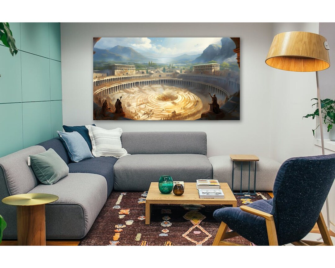 Colosseum Wall Art Rome Wall Art Fantasy Italy Wall Art Etsy