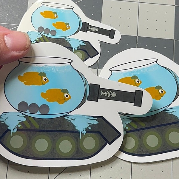 Fish Tank Sticker | Dad Joke Sticker