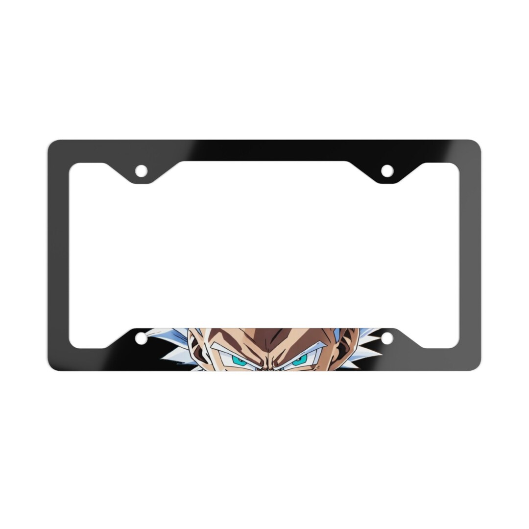 Vegeta License Plate Frames Animated License Plate Frames Etsy