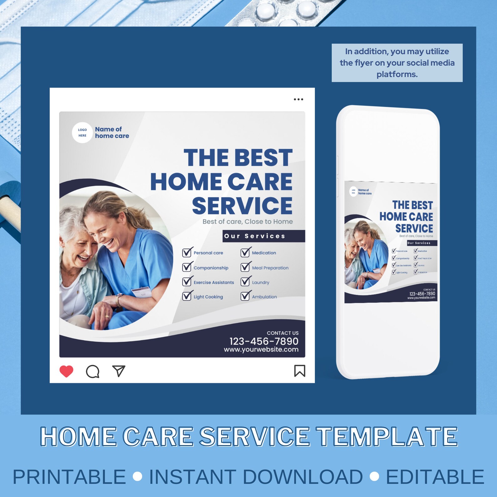 Home Care Service Flyer Home Health Care Service Flyer Template Home Il 1588xN.5383997081 S4id