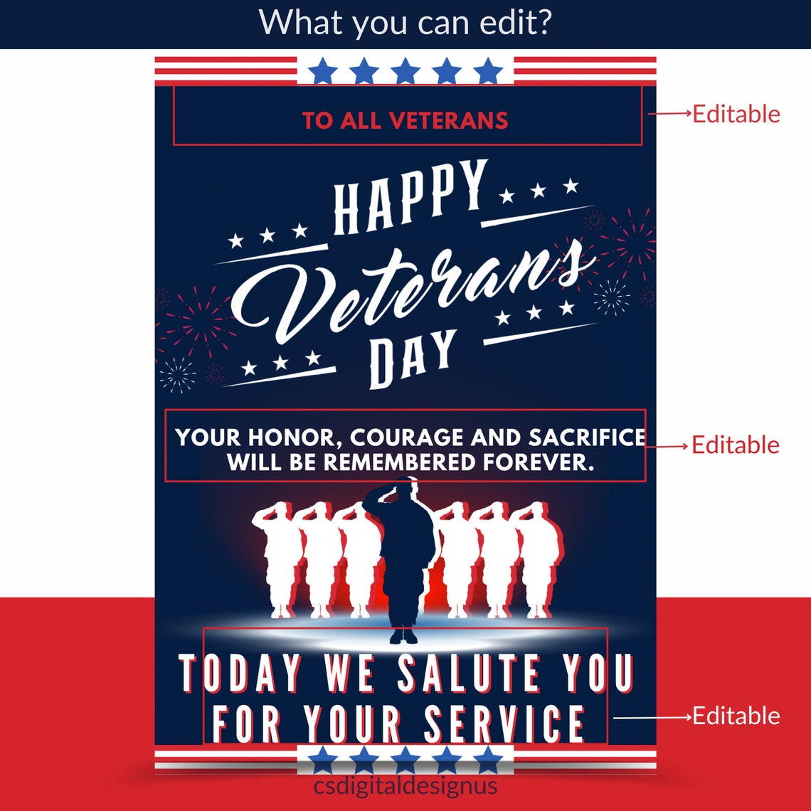 Happy veterans day to you