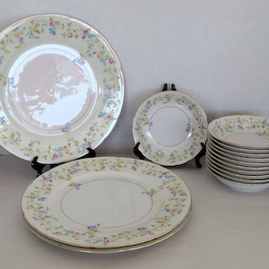 Vintage Thun Czechoslovakia yellow & blue Rose- 2 styles